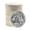 Image 2 : Roll of (20) 1963 Brilliant Uncirculated Franklin Half Dollar Coins