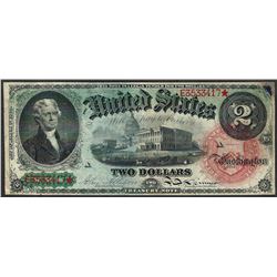 1869 $1 Rainbow Legal Tender Note- Repaired