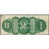 Image 2 : 1869 $1 Rainbow Legal Tender Note- Repaired