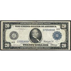 1914 $20 Federal Reserve Note