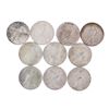 Image 2 : Lot of (10) $1 Peace Silver Dollar Coins