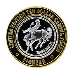 .999 Silver Pioneer Hotel & Gambling Hall $10 Casino Limited Edition Gaming Toke