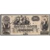 Image 1 : 1800's $20 Canal Bank New Orleans Obsolete Note