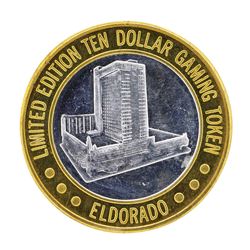 .999 Silver Eldorado Hotel & Casino $10 Casino Limited Edition Gaming Token