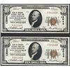 Image 1 : Lot of (2) 1929 $10 Bank of America San Francisco National Currency Note CH# 130