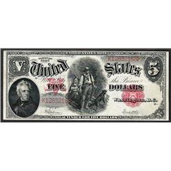 1907 $5 Woodchopper Legal Tender Note