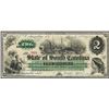 Image 1 : 1872 $2 State of South Carolina Obsolete Bank Note