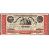 Image 1 : 1862 Ten Cents The City of Newark New Jersey Obsolete Note