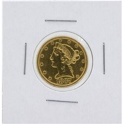 1887-S $5 Liberty Head Half Eagle Gold Coin
