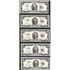 Image 1 : Lot of (5) 1953/1963 $2 Legal Tender Notes