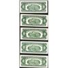 Image 2 : Lot of (5) 1953/1963 $2 Legal Tender Notes