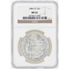 Image 1 : 1884-CC $1 Morgan Silver Dollar Coin NGC MS62