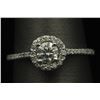 14KT White Gold 0.61 ctw Diamond Solitaire Engagement Ring