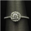 Image 2 : 14KT White Gold 0.61 ctw Diamond Solitaire Engagement Ring