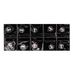 Lot of (10) Disney Mickey & Minnie Mouse Golfer 1/20 oz. .999 Fine Silver Coin R