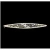 14KT Yellow and White Gold Ladies 0.08 ctw Diamond Pin