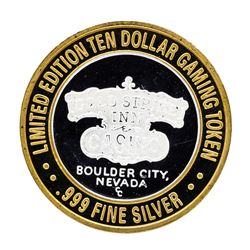 .999 Silver Gold Strike Inn Boulder City, Nevada $10 Limited Edition Casino Gami
