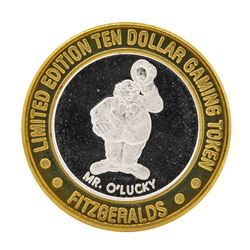 .999 Silver Fitzgeralds Casino & Hotel Reno, Nevada $10 Limited Edition Gaming T