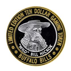 .999 Silver Buffalo Bills Resort & Casino $10 Limited Edition Gaming Token