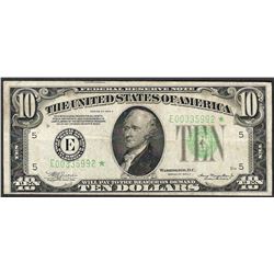 1934A $10 Federal Reserve STAR Note Shift ERROR