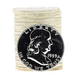 Roll of (20) 1961 Proof Franklin Half Dollar Silver Coins