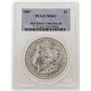Image 1 : 1887 $1 Morgan Silver Dollar Coin PCGS MS63