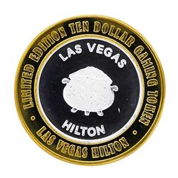 .999 Silver Hilton Las Vegas, Nevada $10 Casino Limited Edition Gaming Token
