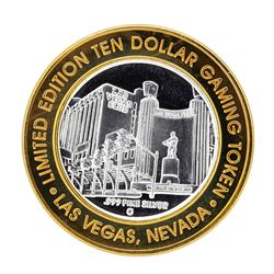 .999 Silver Las Vegas Club $10 Limited Edition Casino Gaming Token
