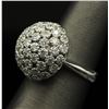 Image 8 : 14KT White Gold Flower Design 2.50 ctw Diamond Ring