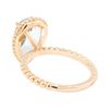 Image 3 : 14KT Rose Gold 3.12 ctw Aquamarine Solitaire Ring
