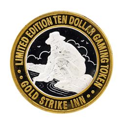 .999 Silver Gold Strike Inn Boulder City, Nevada $10 Limited Edition Casino Gami