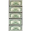 Image 2 : Lot of (5) 1953/1963 $5 Legal Tender Notes