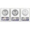 Image 2 : Lot of 2004-2006 $1 American Silver Eagle Coins NGC MS69