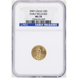 2007 $5 American Gold Eagle Coin NGC MS70 Early Releases