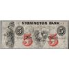 Image 1 : 1800's $5 The Stonington Bank Obsolete Note