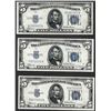 Image 1 : Lot of (3) 1934 $5 Silver Certificate Notes