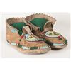 Image 1 : Cheyenne Beaded Man's Moccasins, 10" long