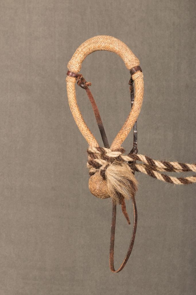 Luis B. Ortega (1897-1995) Braided Rawhide Bosal & Blind Bob Horsehair ...