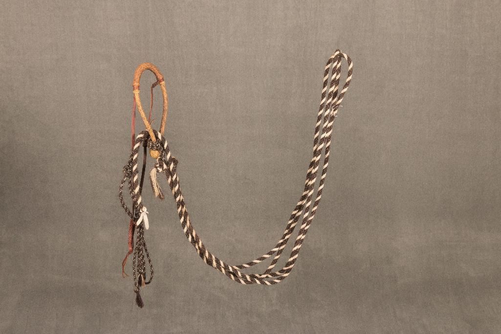 Luis B. Ortega (1897-1995) Braided Rawhide Bosal and Blind Bob ...