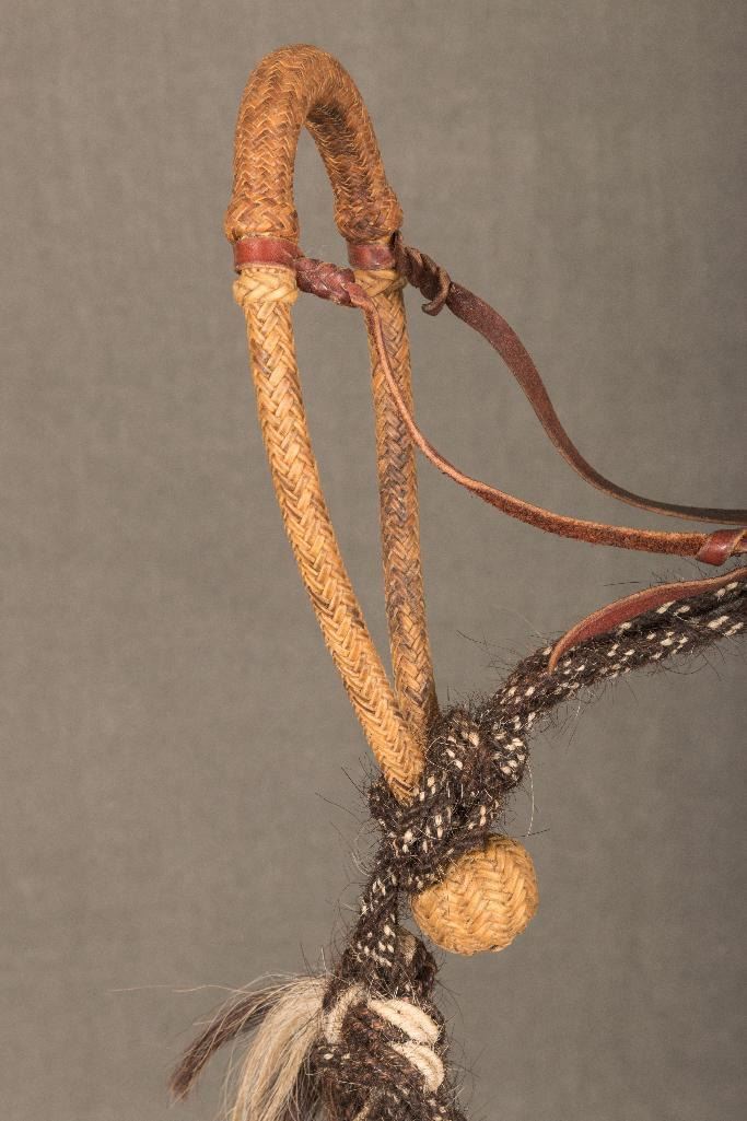 Luis B. Ortega (1897-1995) Braided Rawhide Bosal and Blind Bob ...