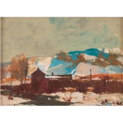 Roy Mason, oil on board