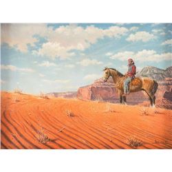 Jimmy Abeita, two oils