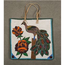 Plateau Fully Beaded Bag, 14.5" x 15"