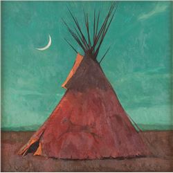 R. Tom Gilleon, oil on board