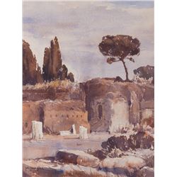 Carl Oscar Borg, watercolor