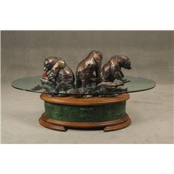 Daniel Parker, bronze table