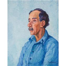 Birger Sandzen, oil on board