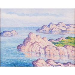 Birger Sandzen, oil on board