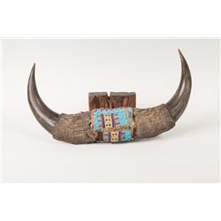 Beaded Buffalo Horns