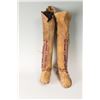 Image 3 : Kiowa Beaded Hightop Man's Moccasins, 10.5" long